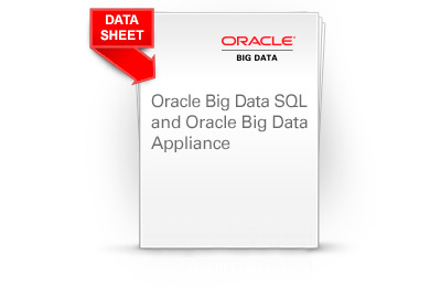 Oracle Big Data SQL datasheet